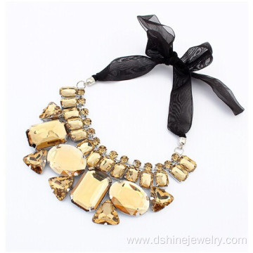 Luxurious Crystal Collar Choker Vintage Statement Necklace